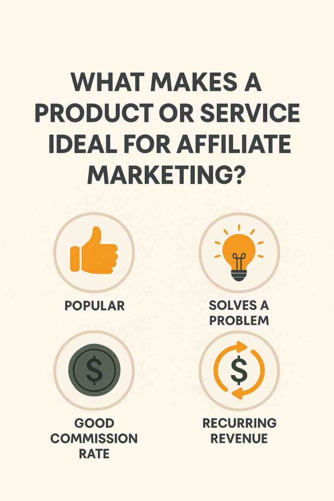 product and service for affiliate marketing
